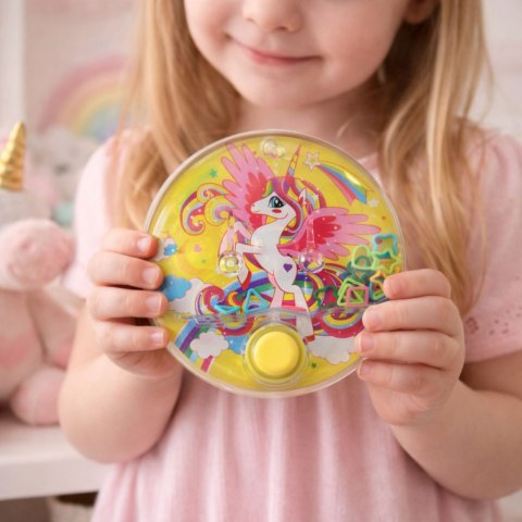 Gra Wodna Zręcznościowa Jednorożec Kolorowa Okrągła 10 cm