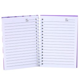 Notatnik W Linie Muszelki Holograficzne Fioletowy A6 80 Kartek