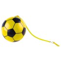 Piłka Gumowa Wzór Piłki Nożnej Uchwyt Na Sprężynę Żółta 22cm