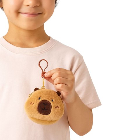 Pluszowy Portfelik Kapibara Brelok Dla Dzieci Brązowy
