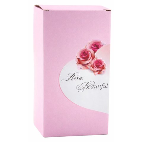 Wieczna Róża W Kopule Kryształowa Oświetlenie LED Czerwona 21x11cm