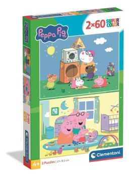 Puzzle 2x60 Peppa Pig