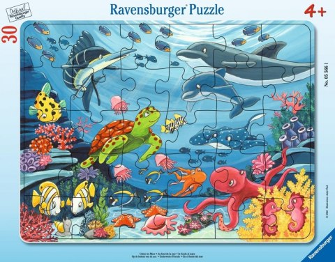 Puzzle 30 Underwater Friends Frame