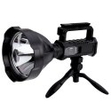 Duża Latarka Reflektor Ze Statywem Szperacz LED W5120 Powerbank 31 cm