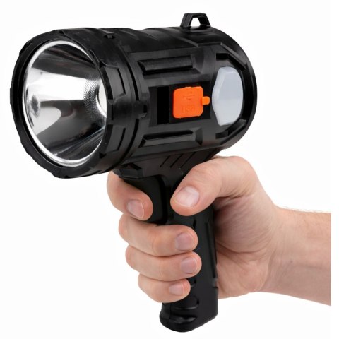 Latarka LED Szperacz Solarna 6 Trybów Powerbank Wymienne Filtry 19 cm