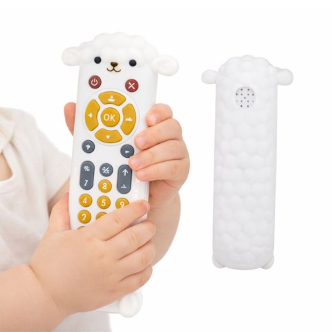 Pilot Interaktywny Edukacyjny Gryzak Światła Dźwięki Owieczka Biały