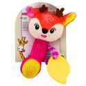 Pluszowa Grzechotka Jelonek Z Gryzakiem i Piszczałką Dla Niemowląt