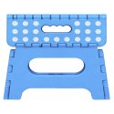 Stołek Składany Podnóżek Stopień Taboret Antypoślizgowy Niebieski 24x19 cm
