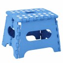 Stołek Składany Podnóżek Stopień Taboret Antypoślizgowy Niebieski 24x19 cm