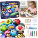 Zestaw Kreatywny DIY Malowanie Kamieni Świecących Dla Dzieci