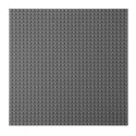 Płyta Plansza Konstrukcyjna Do Klocków Budowania Szara 25,5x25,5 cm