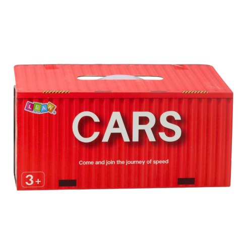 Zestaw Autka Z Napędem Pull-Back W Kontenerze 48 szt.