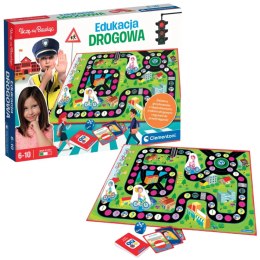 Gra edukacyjna Edukacja Drogowa Uczę się Bawiąc Język Polski Clementoni 50777