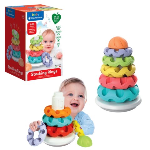 Kolorowa Wieża 5 Pierścieni Clementoni 17732