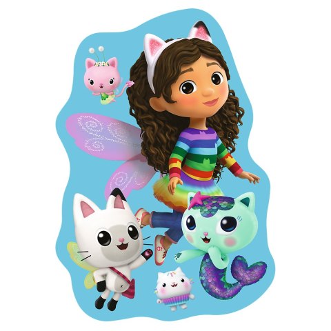 Puzzle - 50 Drewniane Konturowe - Wesoła Gabby - Koci Domek Gabi - Trefl 20260