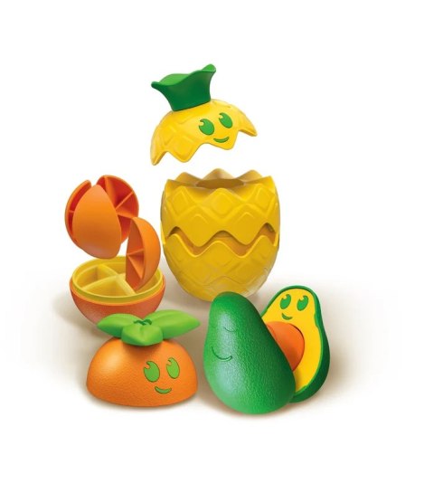 Zabawka Logiczna Kolorowe Owoce Awokado Ananas Pomarańcza Clementoni 17579