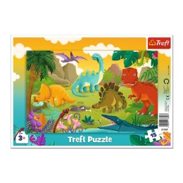 Puzzle - 15 Ramkowe - Dinozaury - Trefl 31359