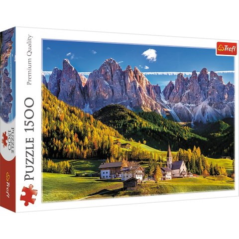 Puzzle - 1500 - Dolina Val di Funes - Dolomity - Włochy - Trefl 26163