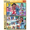 Puzzle - 2x200 - Wesołe życie Stitcha - Disney Lilo and Stitch - Trefl 13334