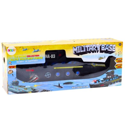 Wojskowa Łódź Podwodna Czarna Światła Dźwięki