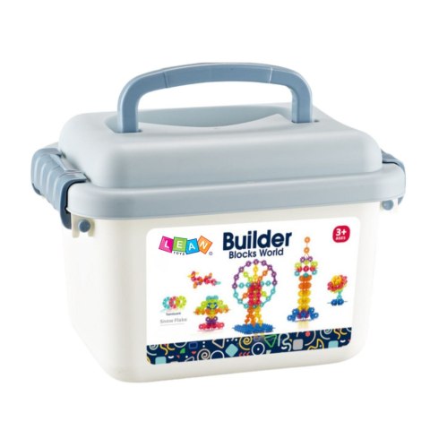 Zestaw Klocków Śnieżynki W Walizce Konstrukcyjne 140el