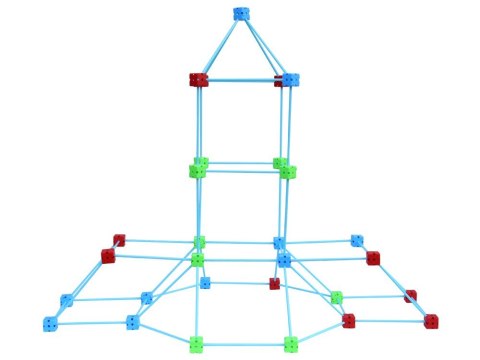 Duży Zestaw SŁOMKI KONSTRUKCYJNE kreatywne klocki do budowania 89el ZA5907