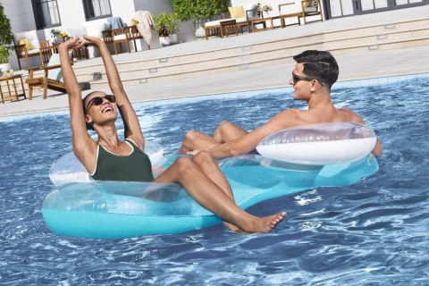 Dmuchany Fotel Materac do pływania dla 2 osób BESTWAY 188x117cm + Oparcia + Uchwyty