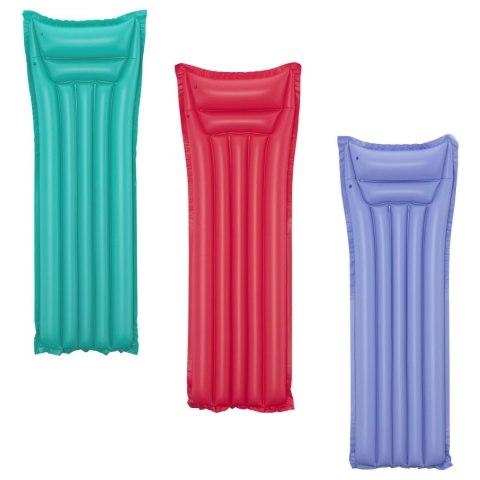 Dmuchany Materac do pływania Czerwony BESTWAY 183x69cm + Poduszka