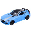 Samochód Sportowy Metalowy Otwierane Drzwi Światła Dźwięki Niebieski 1:32