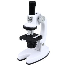 Mikroskop Zestaw Edukacyjny Dla Dzieci Zoom 1200x Akcesoria Biały