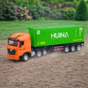 Ciężarówka Zdalnie Sterowana RC Z Kontenerem HUINA Światła Dźwięki 1:18