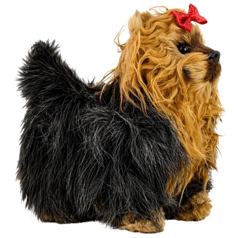 Interaktywny Pies York Porusza się Szczeka Brązowo-Czarny