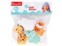 Gumowe Zwierzątka do kąpieli do zabawy w wodzie Zestaw 4-sztuki ZA5816