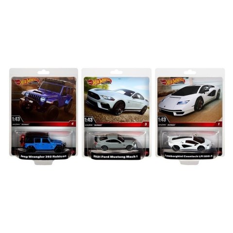 Hot Wheels Premium Pojazd 1:43 mix (6szt)