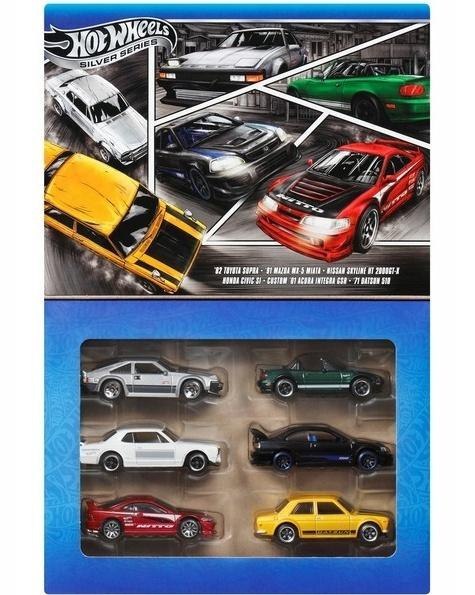 Hot Wheels Silver Streets of Japan 6-pak