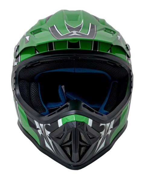 Kask Motocyklowy Enduro Zielony L