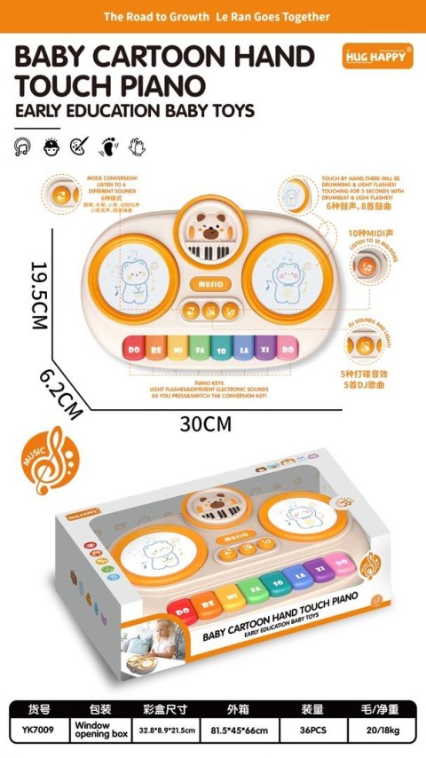 Keyboard + Dotykowa Perkusja Misiu