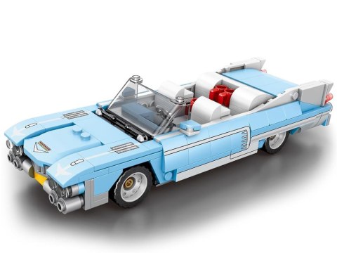 Klocki techniczne BŁĘKITNY KABRIOLET klasyka amerykańska 308-ele ZA5791