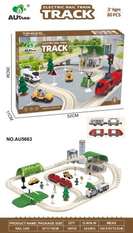 Kolejka Miasto z Funkcją Świateł i Dźwięku 80el.