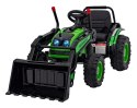 Koparka Traktor na akumulator dla dzieci Zielony + Ruchome Ramię Łyżka + Pilot + Wolny Start + Radio FM + LED