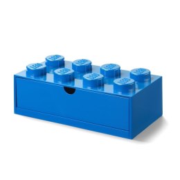 LEGO(R) pojemnik klocek z szufladą ósemka niebieski