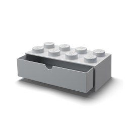 LEGO(R) pojemnik klocek z szufladą ósemka szary jasn