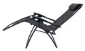 Leżak Ogrodowo Plażowy Czarny