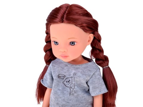 Lovely Girl Lalka z długimi szatynowymi włosami w sportowym stroju 33cm ZA5849