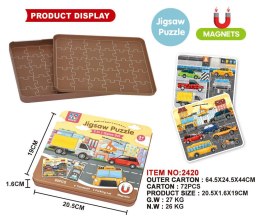 Magnetyczny Zestaw Puzzle Miasto