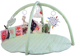 Mata Edukacyjna z Pałąkiem + Zabawki Gryzak Książeczka Kontrastowa ZA5828