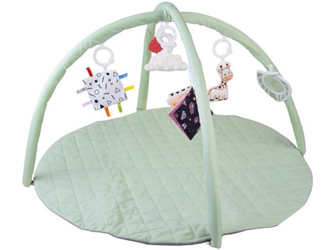 Mata Edukacyjna z Pałąkiem + Zabawki Gryzak Książeczka Kontrastowa ZA5828