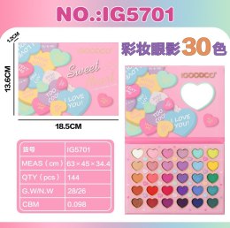 MEGA Zestaw do Makijażu Serduszka