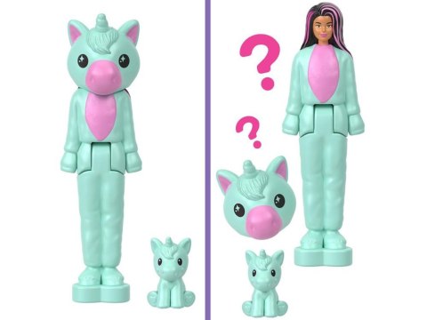 Mattel Mini Barbie Land Cutie Reveal Lalka niespodzianka w kostiumie ZA6040