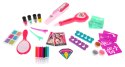 Mega zestaw do stylizacji 3w1 dla dziewczynki - Kolorowe włosy + Manicure + Tatuaże